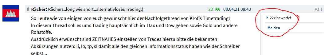 Rächers..long wie short..alternativloses Trading:) 1250008