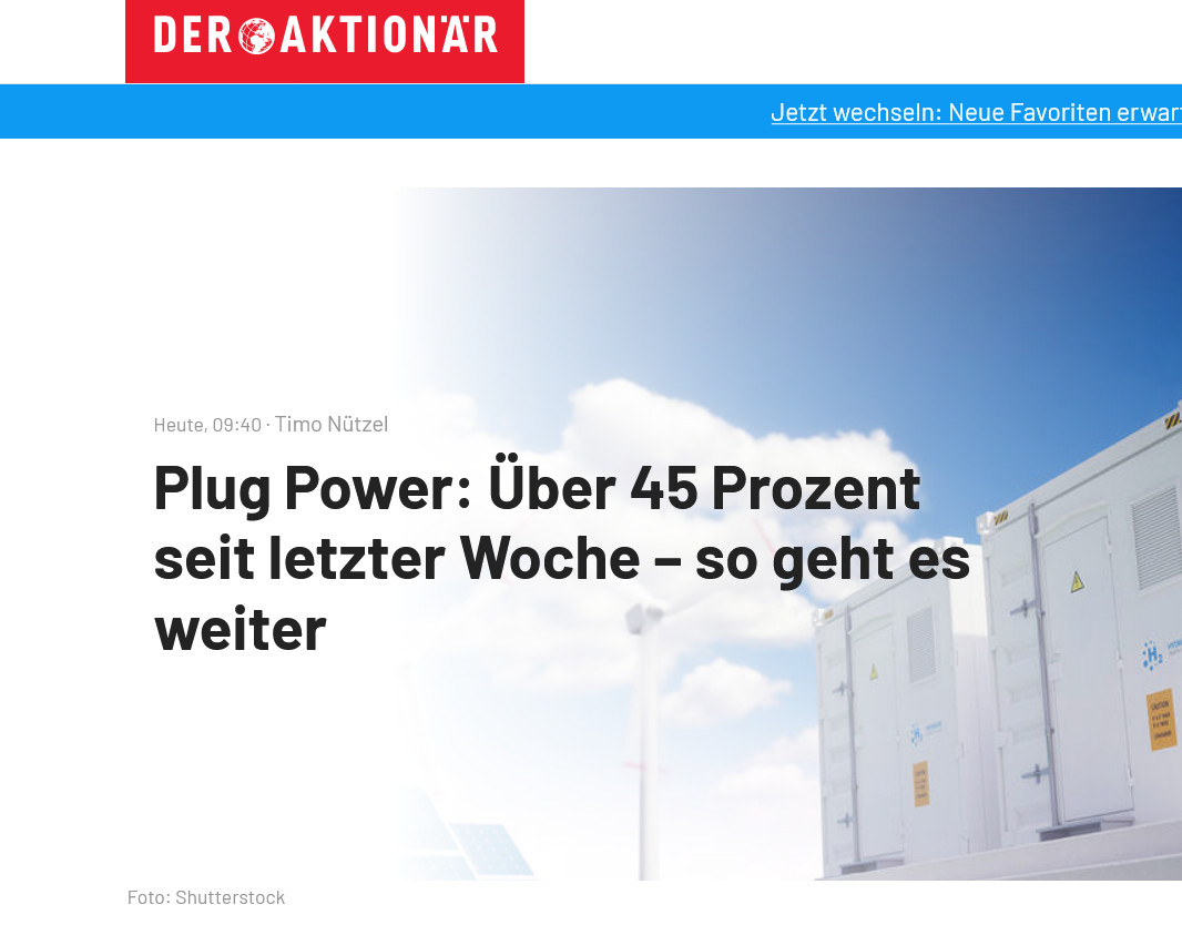 Plug Power - konspirativ und informativ 1253915