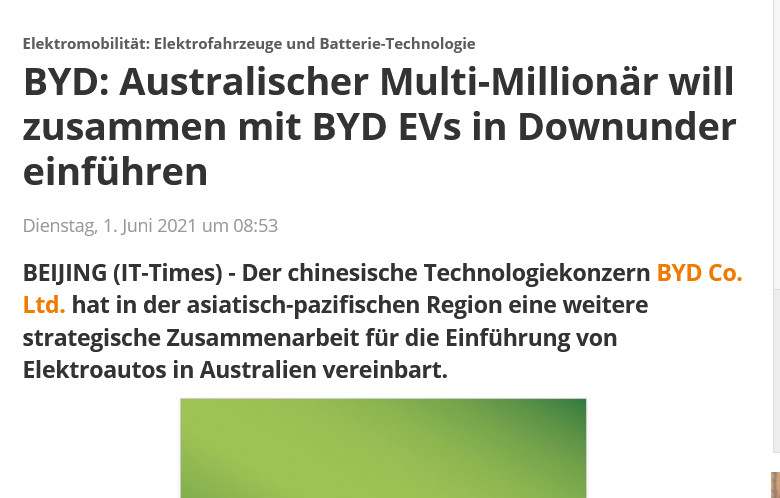 Auto- und Batterien-Herstellers BYD 1256147