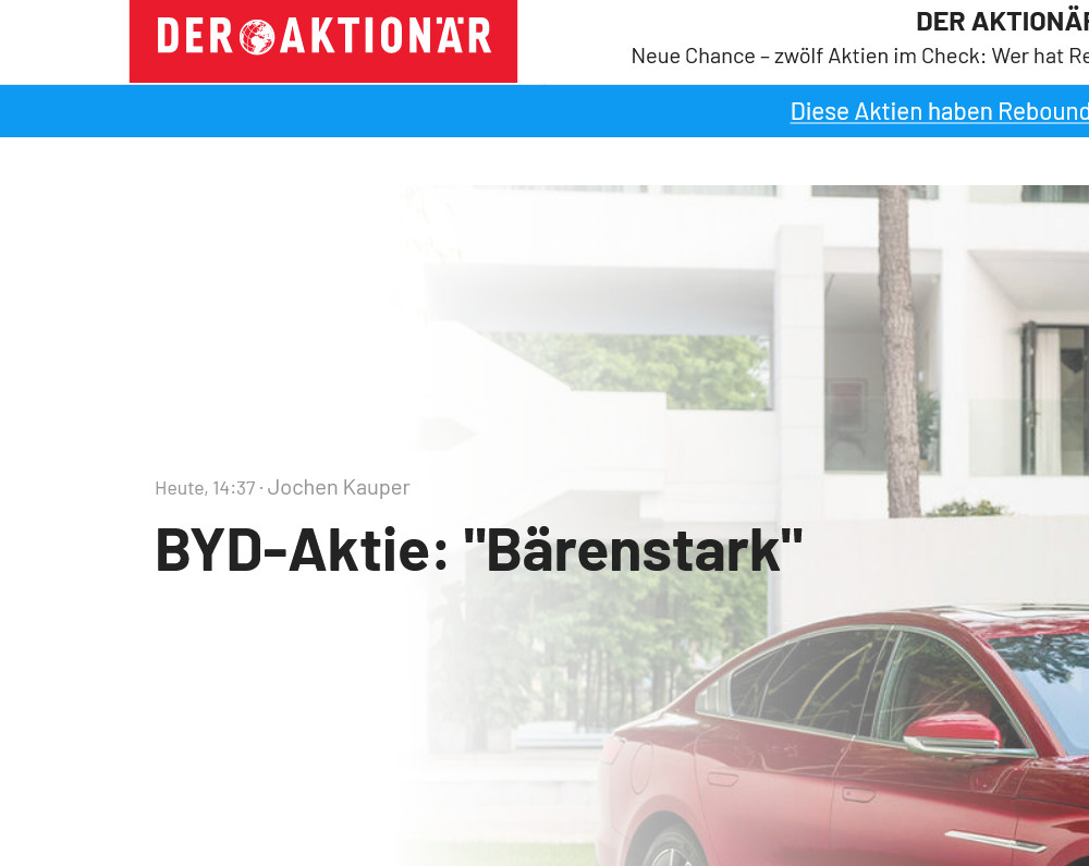 Auto- und Batterien-Herstellers BYD 1256175