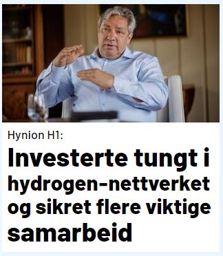 HydrogenPro der Player für Clean Energy, Norwegen 1269106