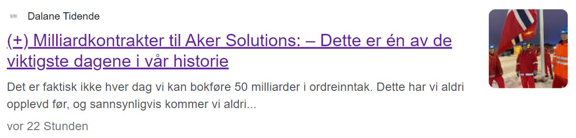 AKER Horizons AS 1347027