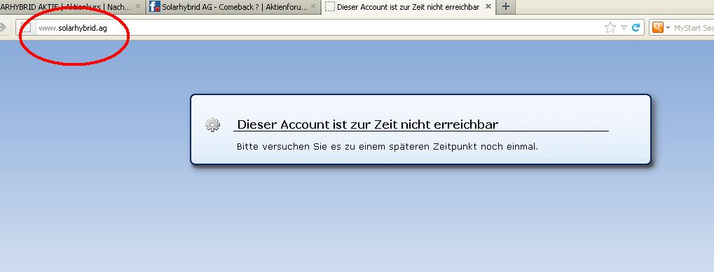 Solarhybrid AG - Comeback ? 513095