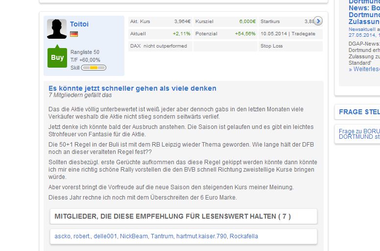 14 Gründe für ein Investment in BVB. 729599