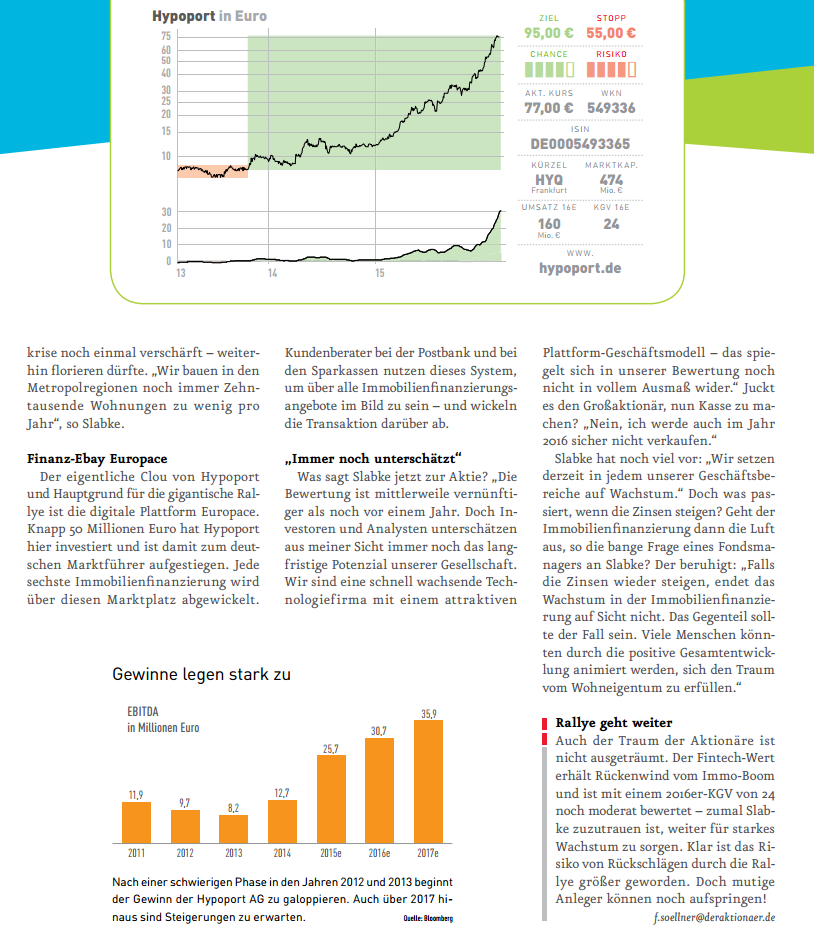 Hypoport - Kurschancen mit dem Finanzvertrieb 2.0 875231