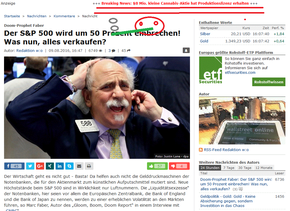 Gold und weitere interessante Anlagemöglichkeiten. 932163