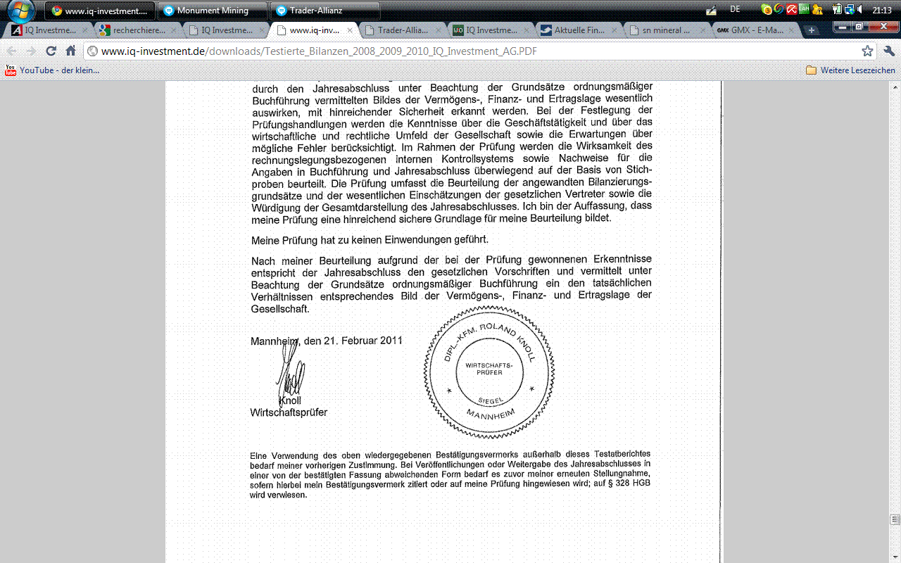 IQ Investment 100% unterbewertet? 388049