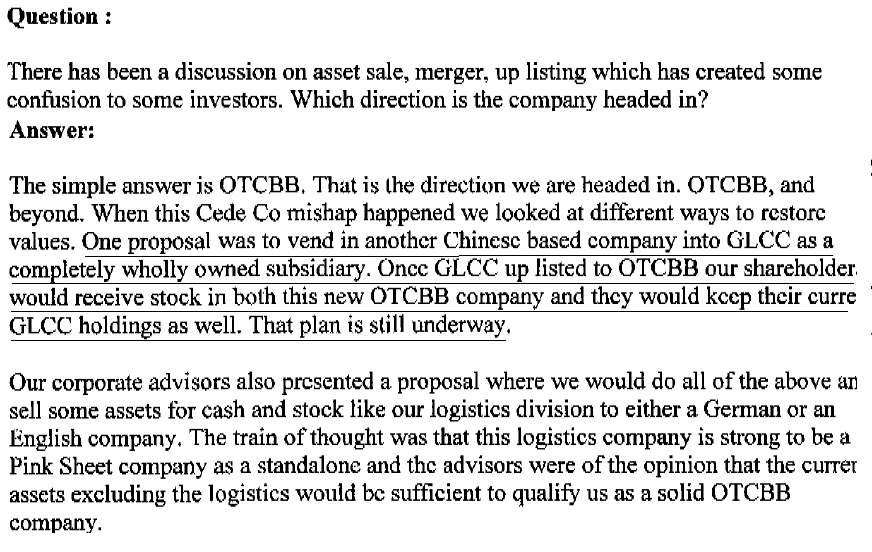 GLCC hebt ab +335% 182889