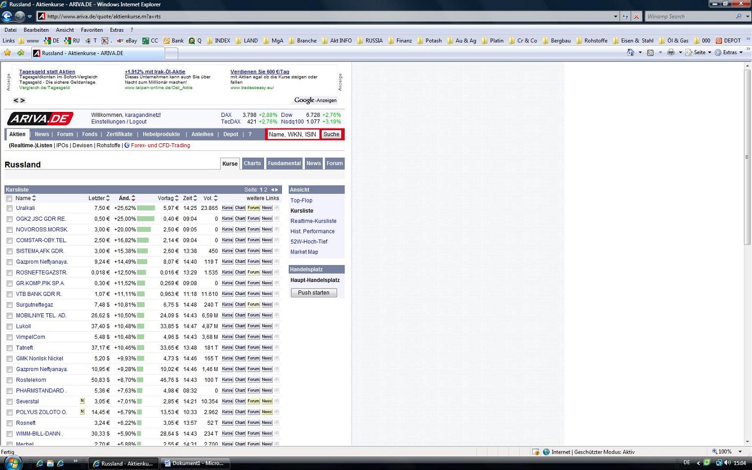 Uralkali ist der Favorit für 2009!! 221101