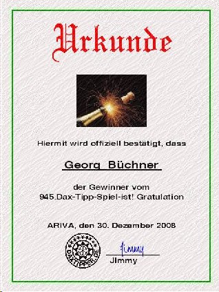 947.DAX Tipp-Spiel, Montag, 5.1.09, 17.45 Uhr 208095