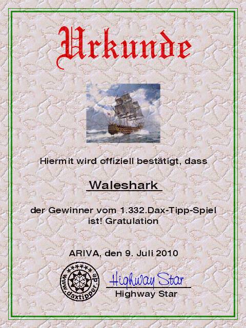 1.333.DAX Tipp-Spiel, Montag, 12.07.10 331423