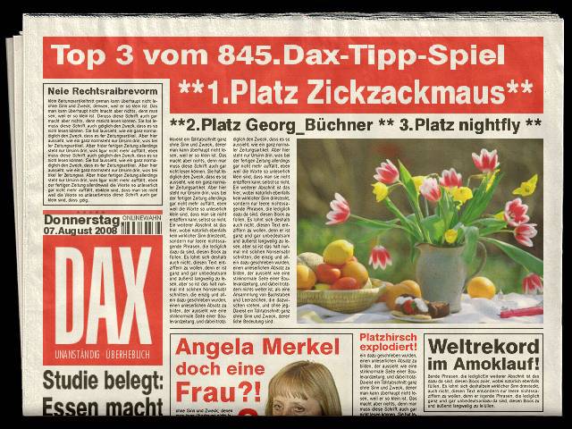 847.DAX-Tipp-Spiel *Montag* 11.08.08-17.45 Uhr 179046