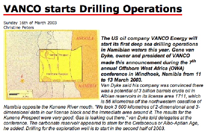 EnerGulf - Kunene, offshore in Namibia, 101810