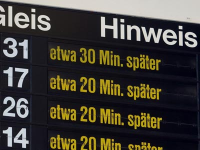 Wie findet man einen Zug der abfahren will aber.. 30060