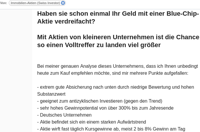 Neuausricht lt. Vorstand : Blockchain / Clockchain 1128321