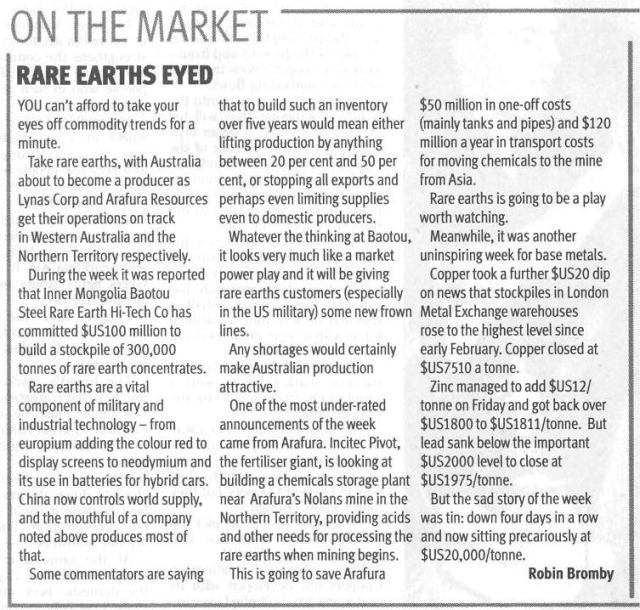 Arafura Resources und die Charttechnik 183648