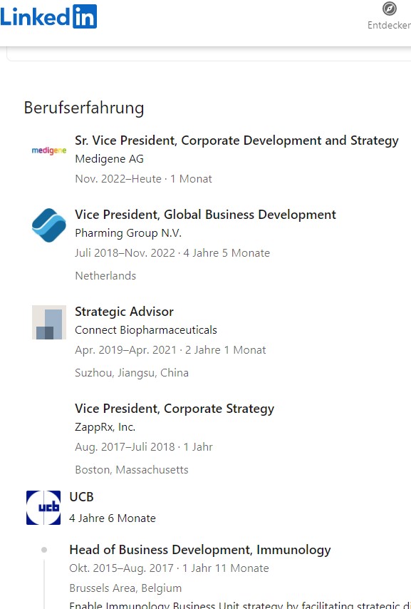 Medigene - Sachliche und fachliche Beiträge 1343659