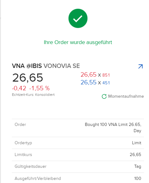 Vonovia Aktie 1409289