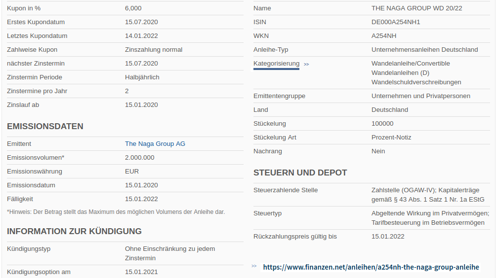 IPO:The Naga Group AG 1154449