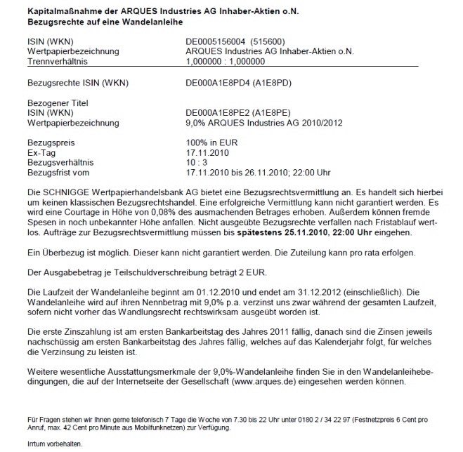 Inside: Gigaset AG (ehem. ARQUES AG) 359158