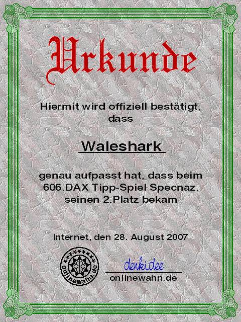 606.DAX Tipp-Spiel, Dienstag, 28.08.07 117062