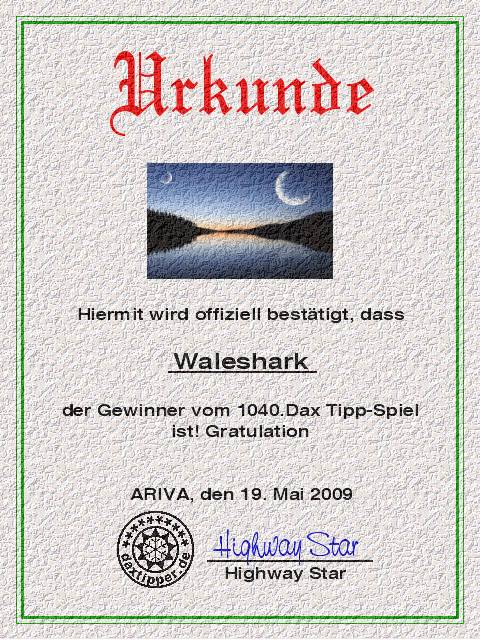 1042.DAX-Tipp-Spiel, Donnerstag 21.05.09 233958