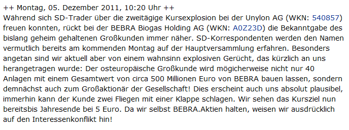 Bebra Biogas - Super Zahlen und Millionenauftrag 464101