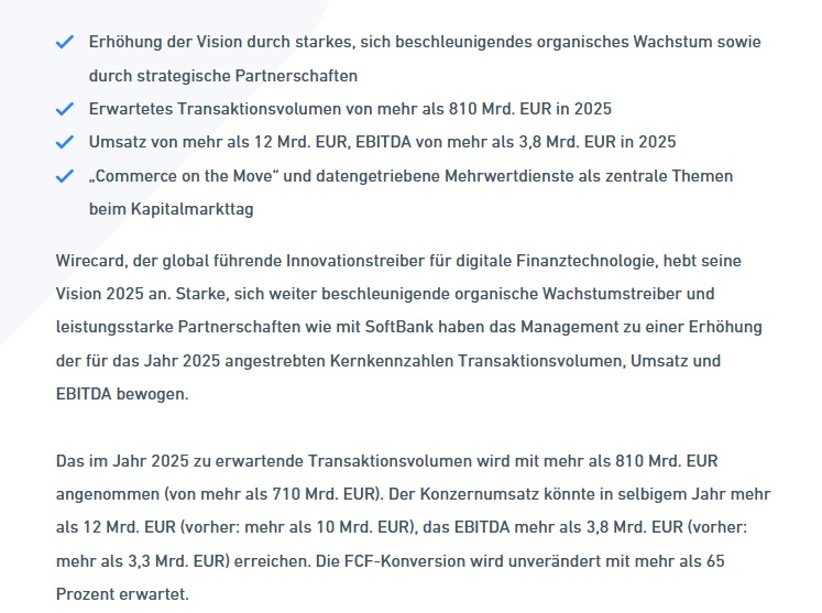Wirecard 2014 - 2025 1160516