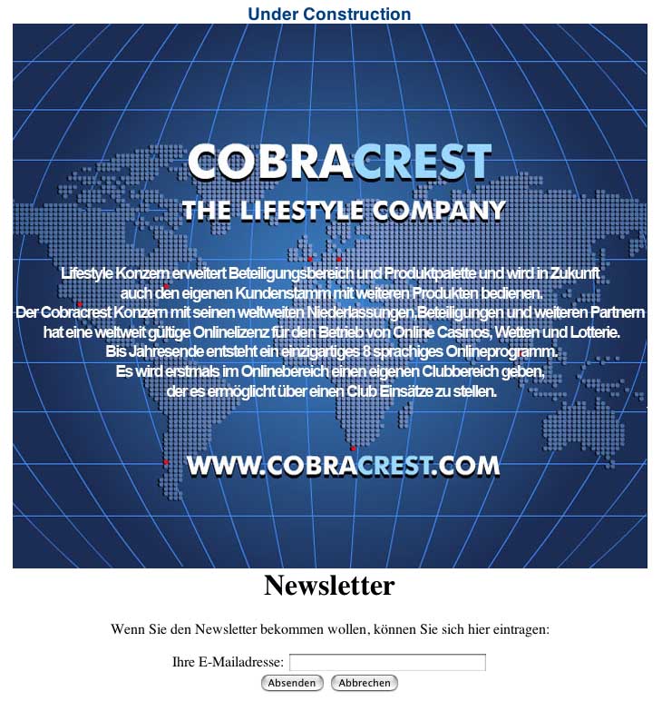 ++ Cobracrest - der Skandal geht weiter! ++ 68009