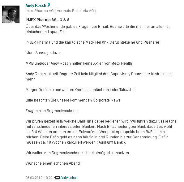 Injex AG - Wahrheit und Träumerei 491404