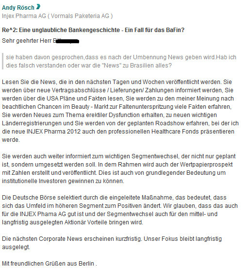 INJEX AG - Come-back zum Weltmarktführer 491462