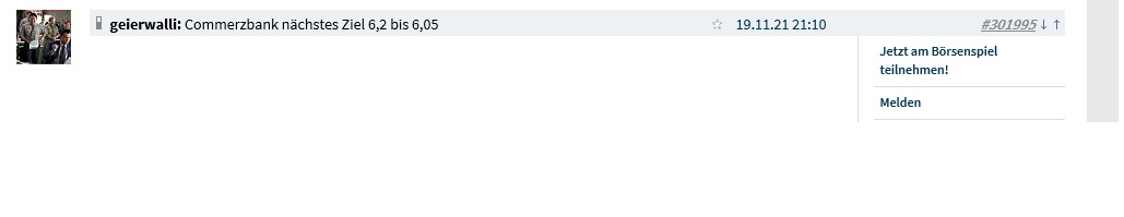 COMMERZBANK kaufen Kz. 28 € 1286269