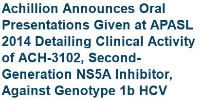 Achillion Pharmaceuticals 704813