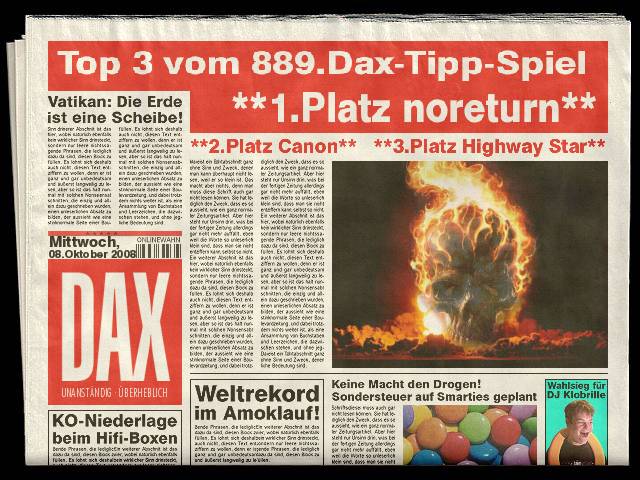 891.DAX Tipp-Spiel *Freitag* 10.10.08, 17.45 Uhr 191313