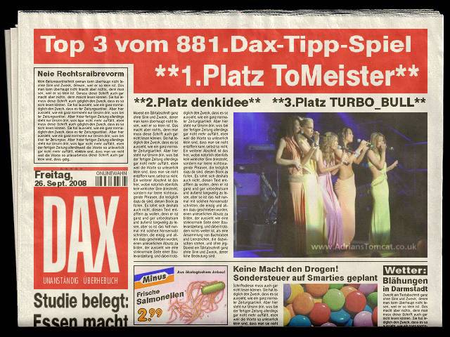 883.DAX Tipp-Spiel *Dienstag* 30.09.08, 17.45 Uhr 189216