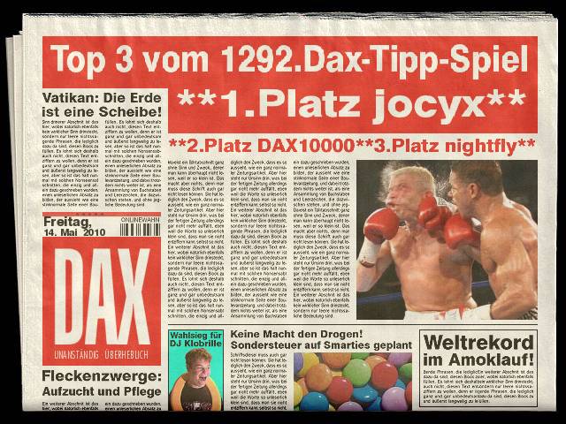 1.293.DAX Tipp-Spiel, Montag, 17.05.10 320246