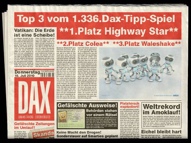 1.337.DAX Tipp-Spiel, Freitag, 16.07.10 332306