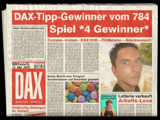 785.DAX Tipp-Spiel, Donnerstag, 15.05.08, 17.45 163640