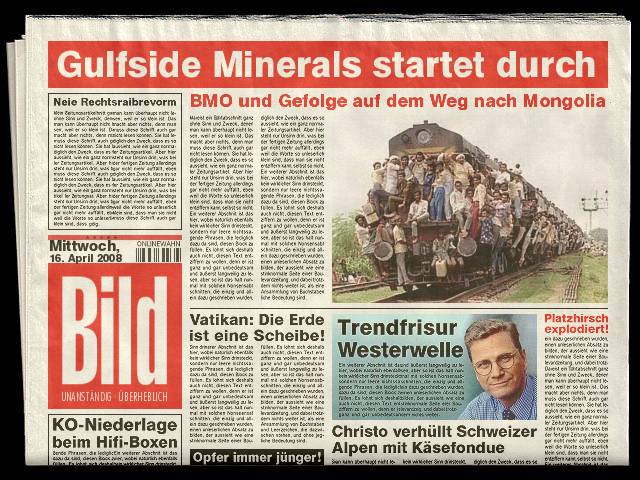 Gulfside Minerals vor 500 % TOP News 224787
