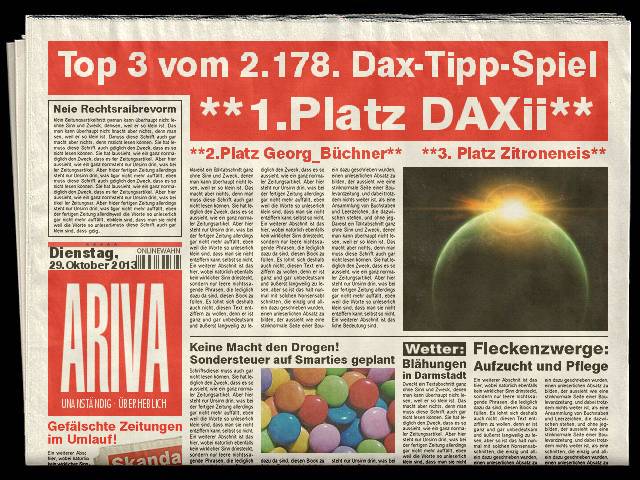 2.179.DAX Tipp-Spiel, Mittwoch, 30.10.2013 658897