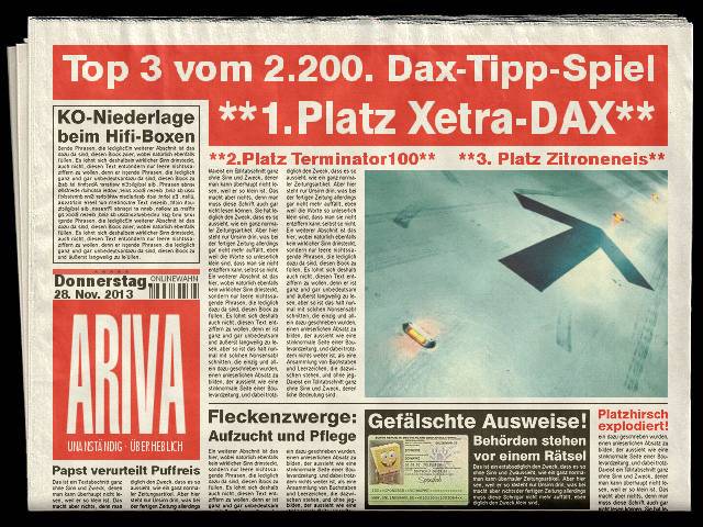2.201.DAX Tipp-Spiel, Freitag, 29.11.2013 669113