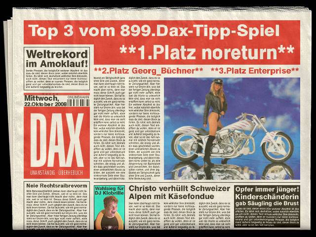 900.DAX Tipp-Spiel *Do* 23.10.08, 17.45 Uhr 194502
