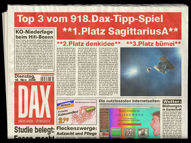 919.DAX Tipp-Spiel *Mitwoch* 19.11.08, 17.45 Uhr 200357