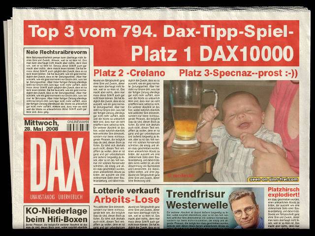 795.DAX Tipp-Spiel, Donnerstag, 29.05.08, 17:45 165838