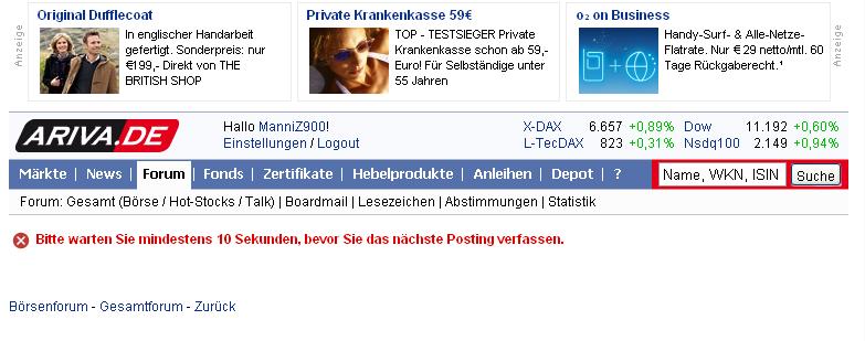 1.415.DAX Tipp-Spiel, Mittwoch, 03.11.10 355579