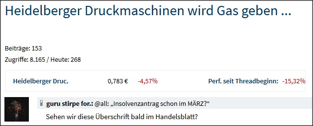 Heidelberger Druckmaschinen wird Gas geben ... 1162906