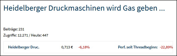 Heidelberger Druckmaschinen wird Gas geben ... 1164242