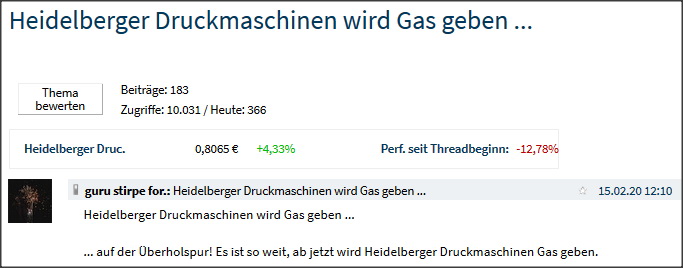 Heidelberger Druckmaschinen wird Gas geben ... 1163678