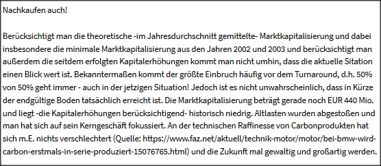 ¿ SGL Carbon vor 5 Jahren Sonnenschein ? 1163820